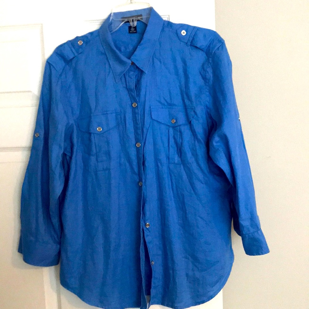 Adjustable long sleeve blouse